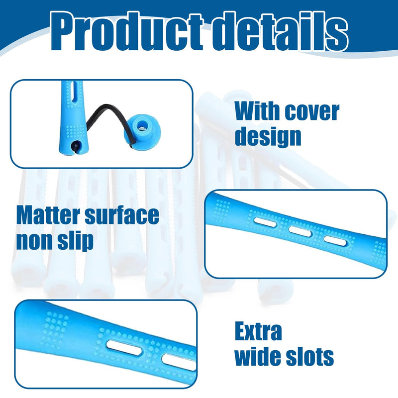  [AUSTRALIA] - 50 Pieces Small Size Hair Curlers Rollers, 0.35 Inch Foam Rollers for Volume and Curls, Lightweight and Easy to Use Hair Styling Tools