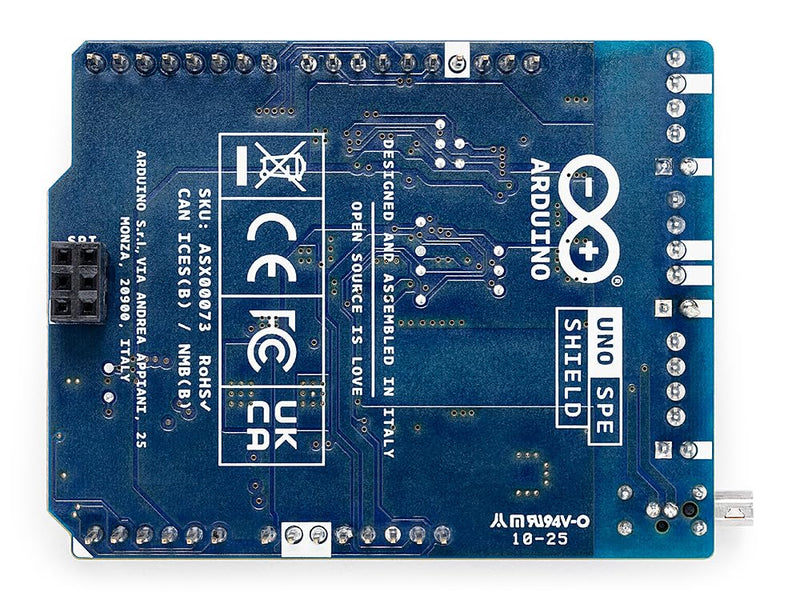 Arduino UNO SPE Shield [ASX00073] - Add Single Pair Ethernet (10BASE-T1S) with PoDL + RS485 to Arduino UNO R4, Industrial IoT, Legacy Integration, Smart Factory & Building Automation
