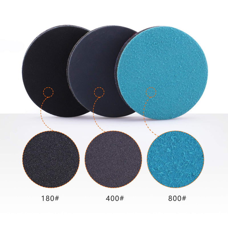 2Inch Car Felt Polishing Buffing Pad, 8pcs Polishing Sanding Discs, Felt Polishing Wheel with Towel, 3mm Shank Backing Pad for Rotary Tools to Polish Glass and Metal