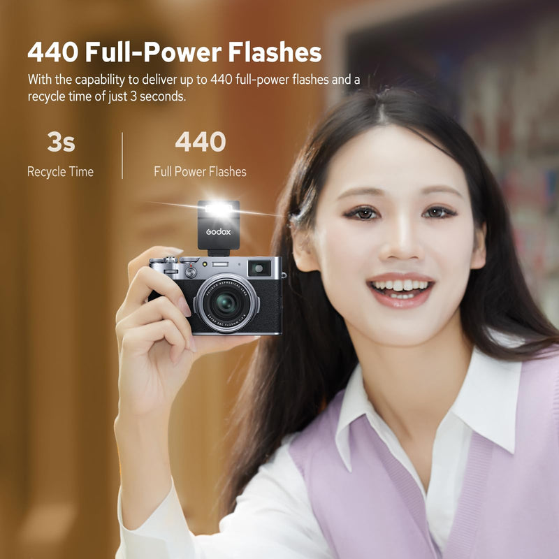 Godox M22 Mini Camera Flash | Ultra-compact lightweight for portable shooting.
