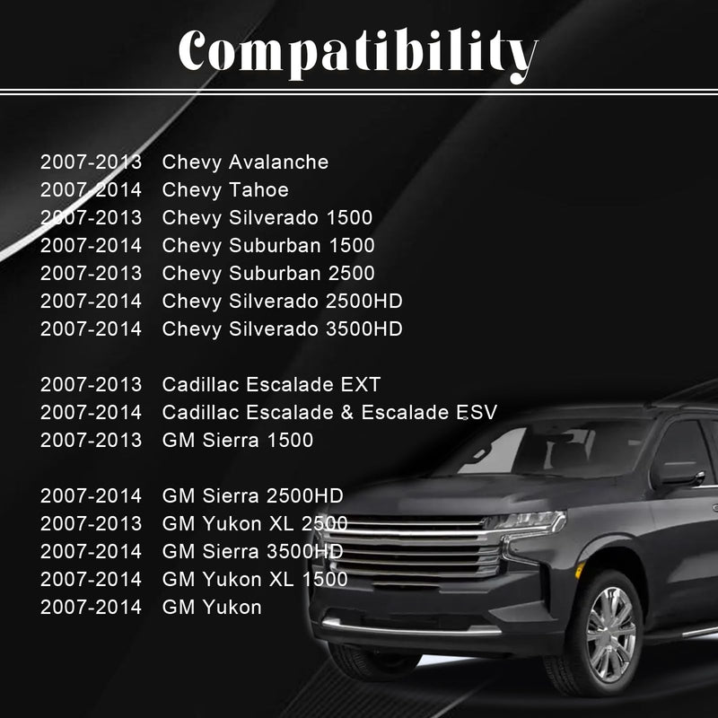 Clear Lens Interior Overhead Console Dome Light - Ceiling Cab Dome Lights Cover, Reading lamp Compatible with 07-13 Cadilac Escalade Avalanche Chevy Silverado GMC Sierra Yukon 15911049