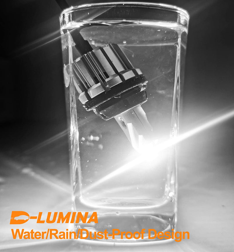 D-Lumina 3156 3157 LED Backup Reverse Light Bulbs, 5600 Lumens 21W 2-SMD CSP Chips 3056 3057 3457 4157 LED Bulbs For Car Truck Reverse Light, Canbus Error Free, Plug ＆ Play, 6000K White (Pack of 2) 3157/3156 Reverse Light Bulb
