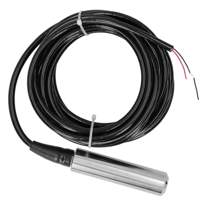 Liquid Level Transmitter, 304 Stainless Steel YB2JF IP68 Multilayer 5m Cable Water Level Sensor Detector 12-32V DC 4-20mA for Water Level Monitoring (0-1m)