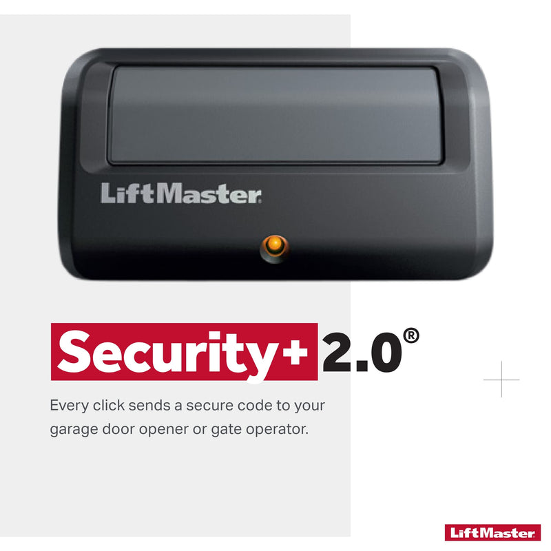  [AUSTRALIA] - LiftMaster 891LM Security+ 2.0 1-Button Gate Operator Remote Control with Visor Clip - Pack of 2