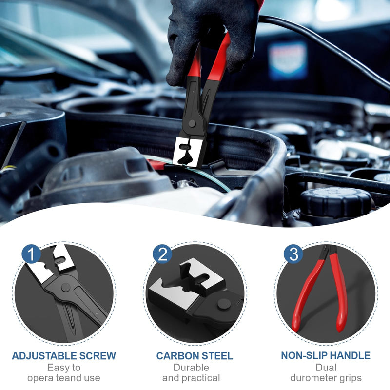 Electrical Disconnect Pliers 3-Pack Professional Set - Automotive Connector & Fuel Line Clip Remover Tools for Cars, Trucks Repair with Rapid Disconnector (Multi-Use Kit)