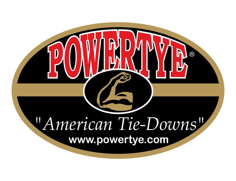 PowerTye - Endless Ratchet Strap - Easy Grip (Hookless), Black Tie Down Strap w/ 400 lb. Working Load Limit / 1,200 lb. Break Strength, Ideal for Motorcycle, ATV, Bike, & Coolers, 1in x 4ft, 2-Pack 1in x 4ft Easy Grip