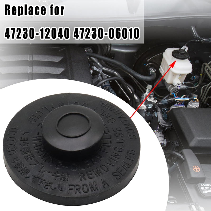 Brake Master Cylinder Fluid Reservoir Cap compatible with Toyota 4Runner Sienna Avalon Highlander Camry Corolla RAV4,Brake Master Cylinder Fluid Reservoir Cap Replace for 47230-12040 47230-06010