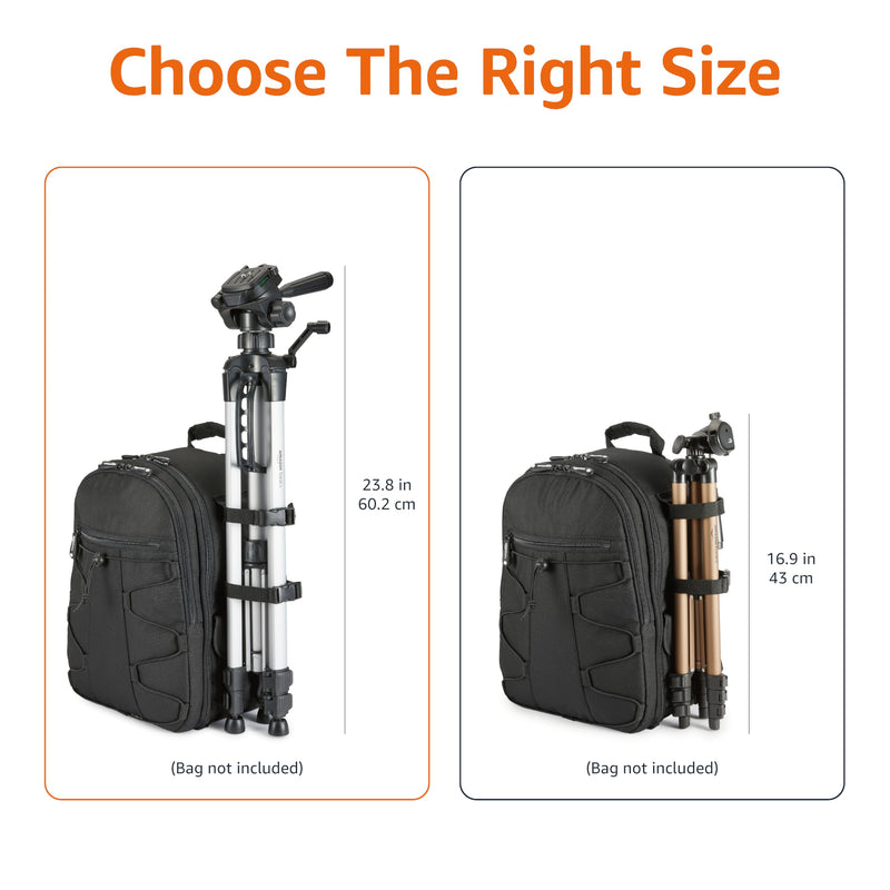 Amazon Basics 60-inch Lightweight DSLR Tripod with Bag, Black 60-in Tripod Only