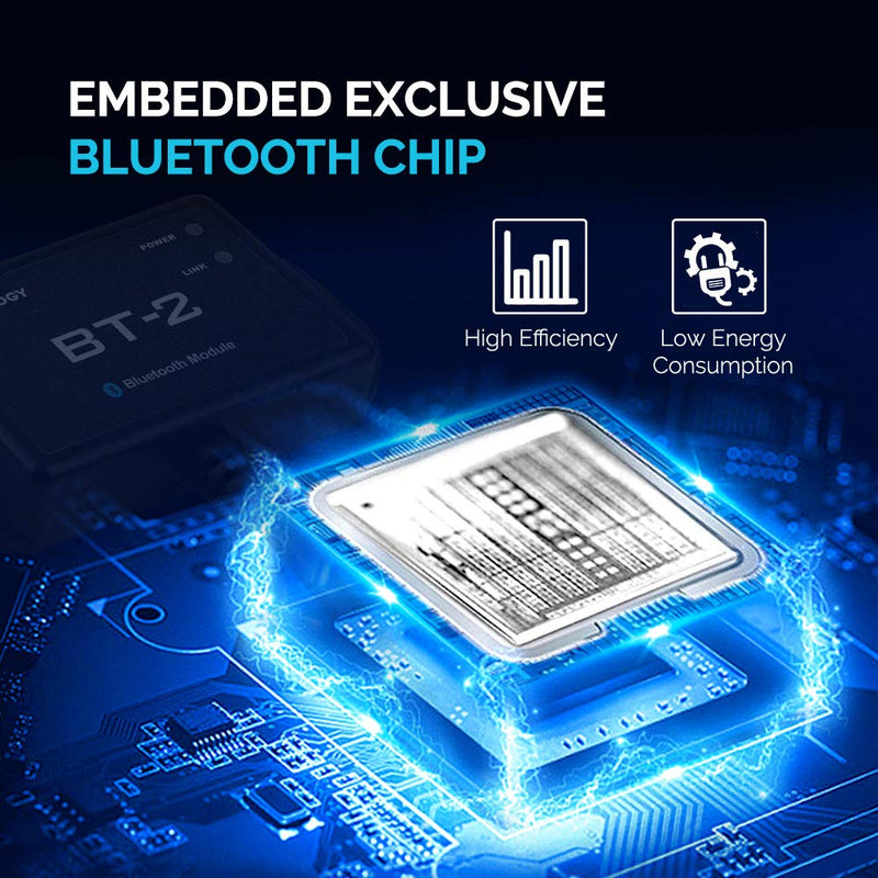 Renogy BT-2 Bluetooth Module RJ45 Communication Port Wirelessly Monitor Real-time Insight Precise Control, Compatible Solar Charge Controllers, Battery Charger, Inverter, BT-2 RS485 Bluetooth Module RS485
