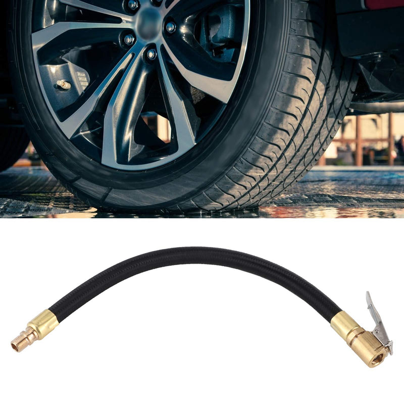 Tire Inflator Extension Tube Tyre Pump Quick Inflation Chuck Adapter Hose Quick-Inflation Clip Connector High-Pressure Tube Car Motorcycle Maintenance Accessories