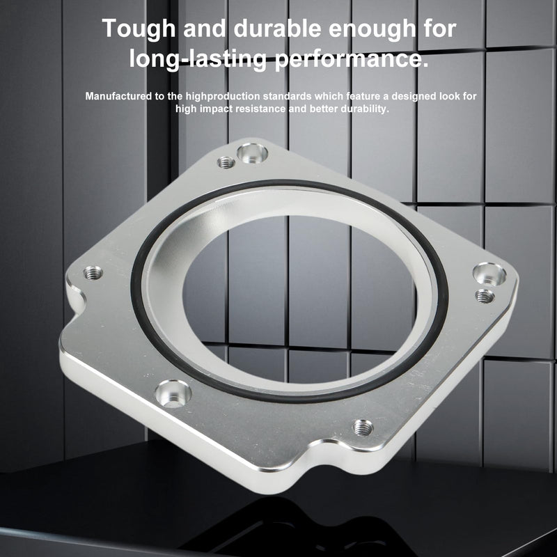LS Throttle Body Adapter 92mm Compatible for LS1 3 Bolt Intake Manifold to LS3 4 Bolt Throttle Body DBC LM7 LR4 LQ4 LS6 L59 LQ9 LM4 L33 LSX 4.8L 5.3L 5.7L 6.0L Billet Replace#551513