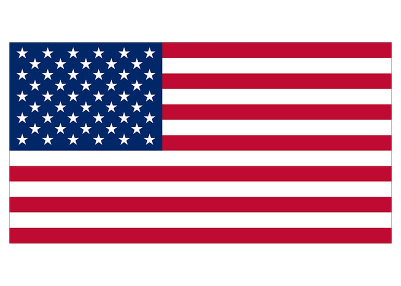 Rogue River Tactical 4 Pack USA American Flag Decal Bumper Sticker 5"x3"