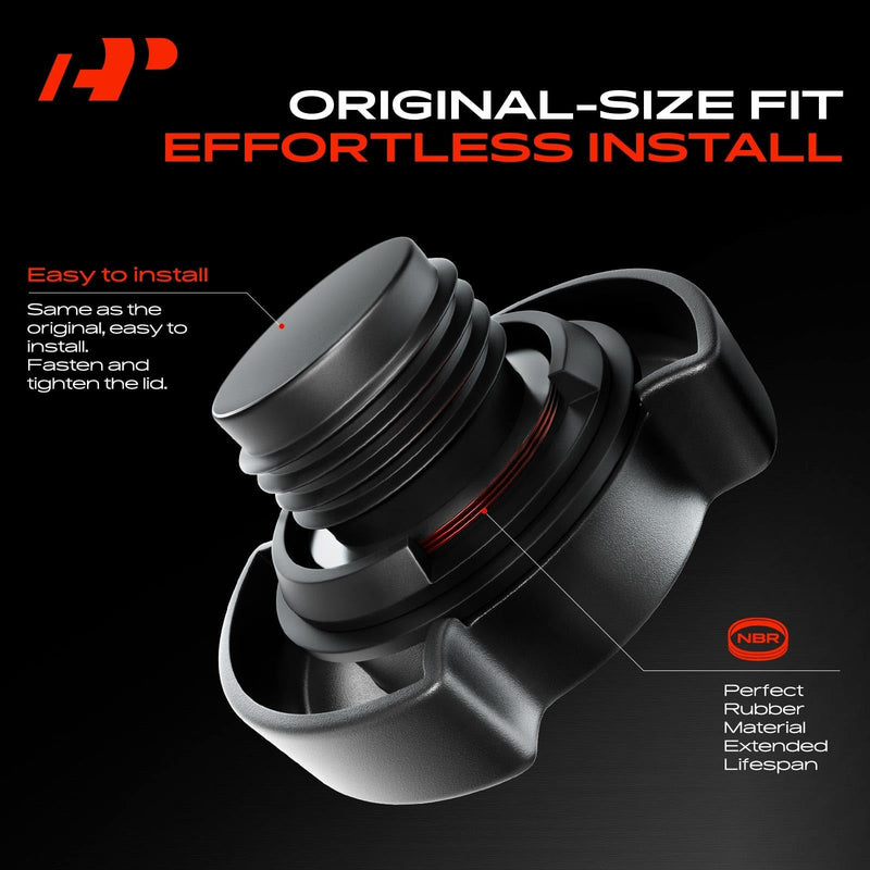 A-Premium Engine Oil Filler Cap Oil Cap Fit For Ford Lincoln Mercury Models - F-150, F-250, F-350, Explorer, Mustang, Ranger, Taurus, Expedition, Bronco, E-150, Navigator, # 90005 F3AZ-6766-B EC-743