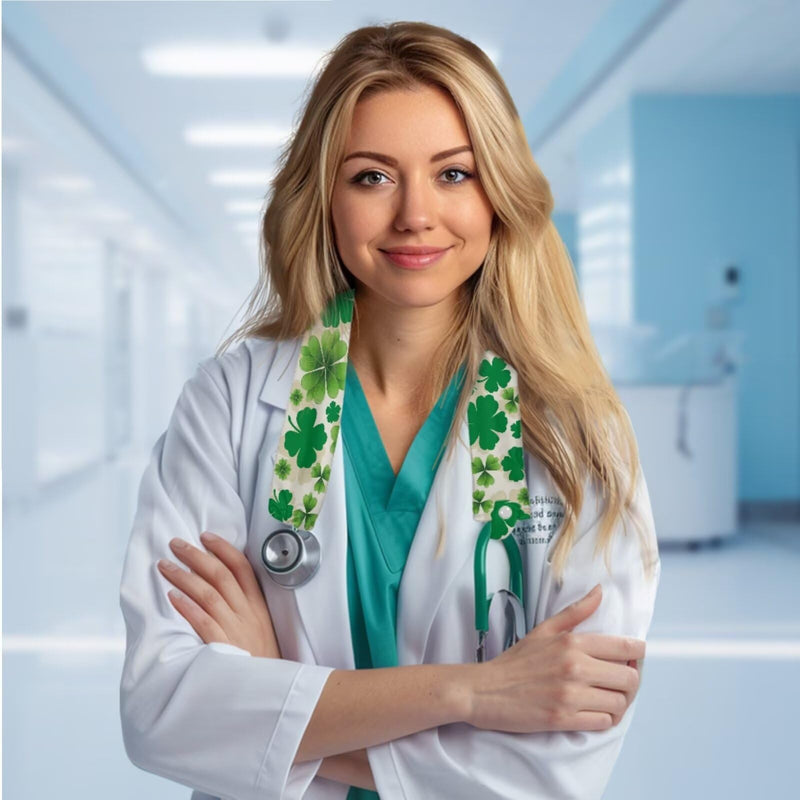 LedBack Nurses Stethoscope Protective Covers Stethoscope Accessories 2 Pack Stretchy Slim Stethoscope Sleeves Washable Stethoscopes Sleeves for Saint Patricks Day