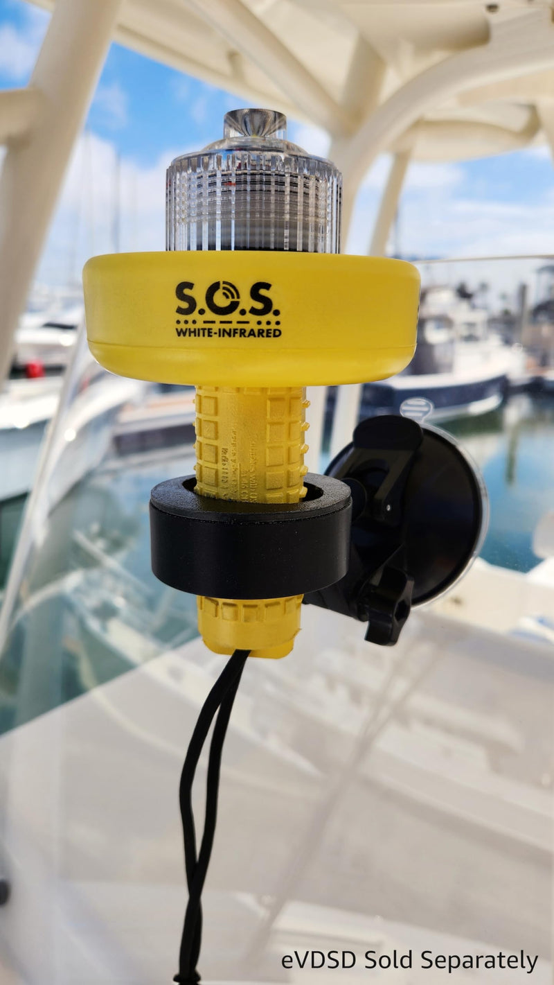 Sirius Signal CSM-1000 Display Suction Mount for Electronic Visual Distress Signal Devices - Compatible with C-1002, C-1003, C-1004