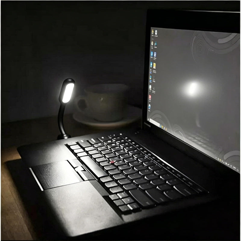 10-Pack USB LED Reading Light – Flexible Gooseneck Lamp for Power Bank, Laptop Notebook, Portable Mini Night Light, 360° Adjustable, Plug-and-Play