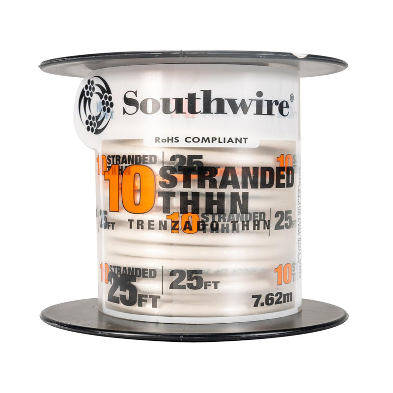 Southwire 22977336 Simpull™ THHN or THWN2, 10 Gauge THHN Stranded Wire, 50' per Roll, Green