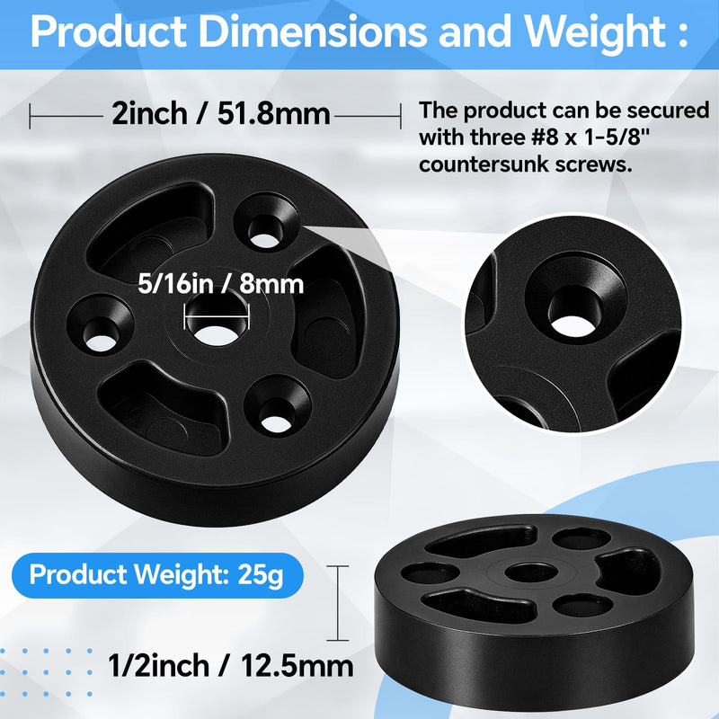 Moxweyeni 20 Pcs 2" x 1/2" Deck Board Ledger Spacers Bulk Drainage Spacer Building Tool Thick Polypropylene Prevent Rot from Occurring at Deck Ledger Connection Stair Stringers Shade Structures 2" X 1/2"