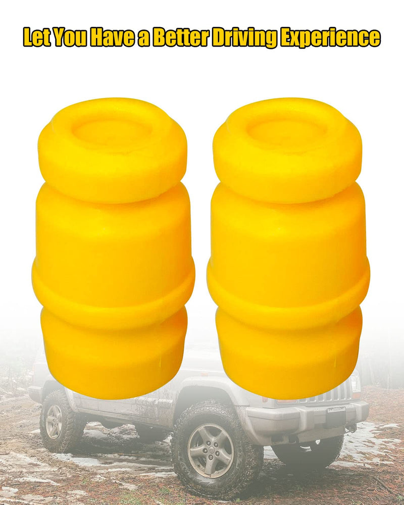 Front Bump Stop Fit for Cherokee XJ 1984-2001 Replace 52004295, Upper Suspension Jounce Bumpers, 2 Pcs