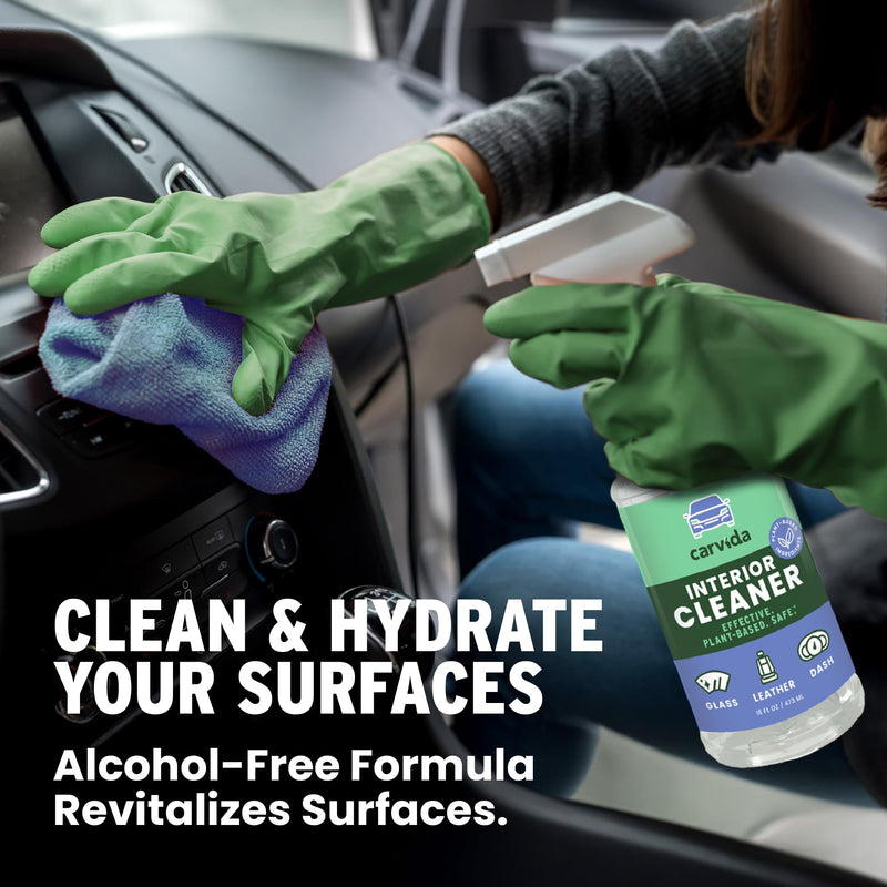 Interior Cleaner, Non-Toxic All-Purpose Car Cleaning Spray, Natural Grapefruit Scent, 16oz