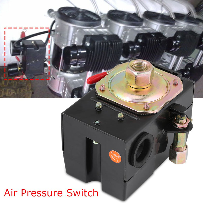 Air Compressor Pressure Switch 240V Single Port Air Pressure Switch 135~175 PSI Plastic 26 Amps Pressure Control Switch Replacement