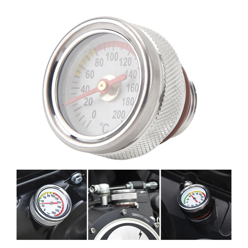 Motorcycle Engine Oil Temperature Gauge, 0 to 200 Degrees Celsius Accurate Measurement Easy Installation for Motorbike Application