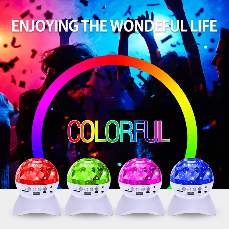 Disco Ball Home Party Light Show Speaker white
