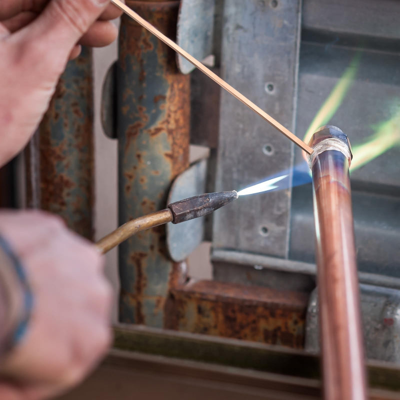 Therwen 20 Sticks Silver Brazing Rods Aws Bcup-5, 15% Silver 0.050" x 1/8" x 19.5" Solder Phos Copper Brazing Alloys Flat Welding Rods Industry for Air Conditioning Refrigerator HVAC Unit