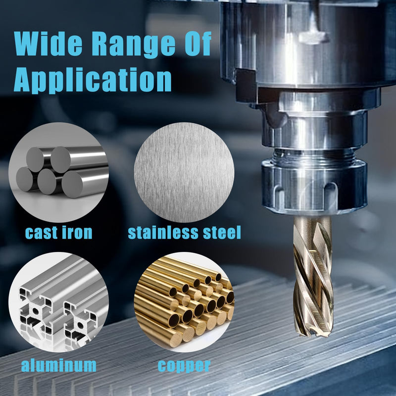 6pcs M2 HSS Annular Cutter Set 1" Depth 1/2"-1-1/16" 3/4" Weldon Shank | Mag Drill Bits for Magnetic Drill Press, Includes 2 Pilot Pins & 1 Hex Wrench, for Steel, Aluminum and Copper 1/2"-1-1/16" 6PCS HSS 1" Cutting Depth