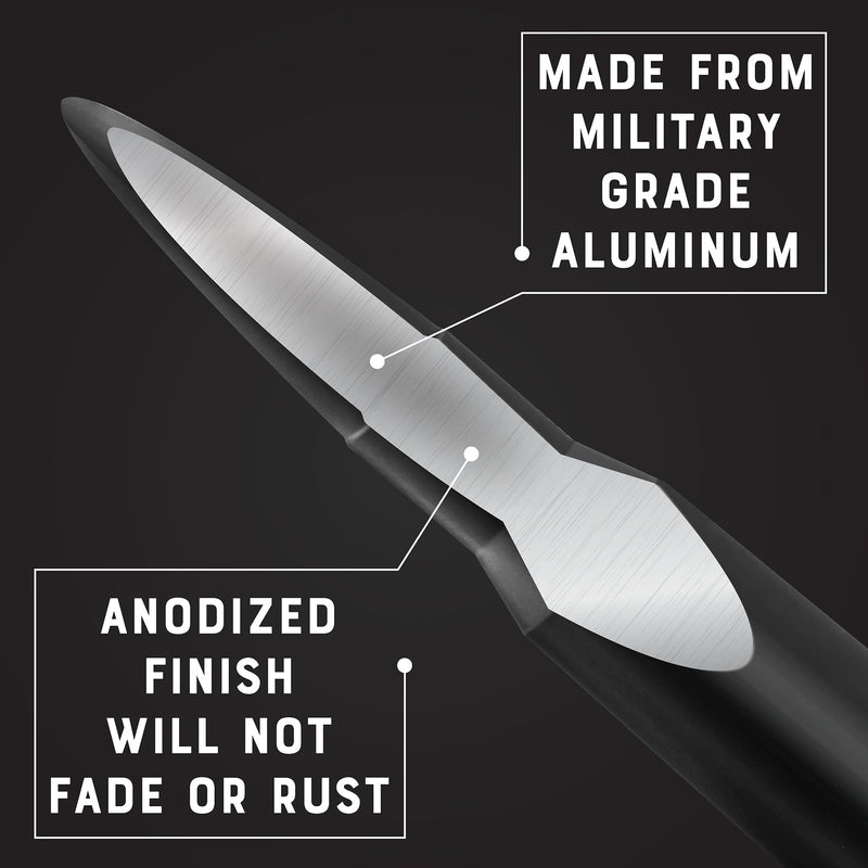 EcoAuto Badass 50 Cal Bullet Antenna Replacement Fits All Chevy & GMC Truck Model Years - Car Antenna Replacement - Military Grade Aluminum - Anti Chip & Anti Theft Design (Matte Black)