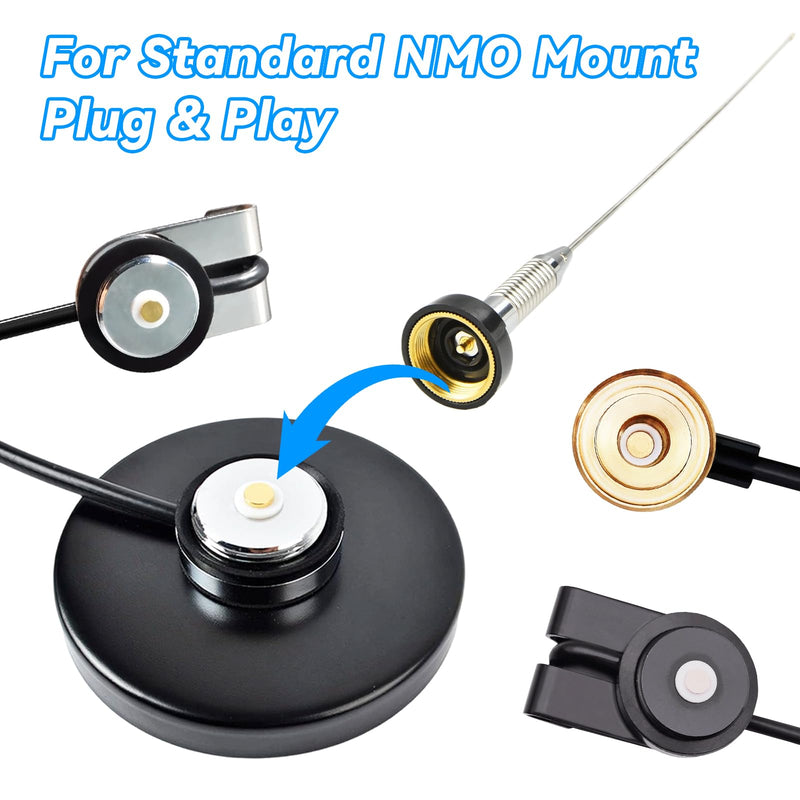 Dual Band 144/430MHz NMO Antenna, 20 inch VHF UHF Radio Antenna NMO Connection for Motorola/Hytera/Kenwood/ICOM/Vertex/MXT Series Radio/Ham Radio/Amateur Radio 70cm Band/GMRS Radios