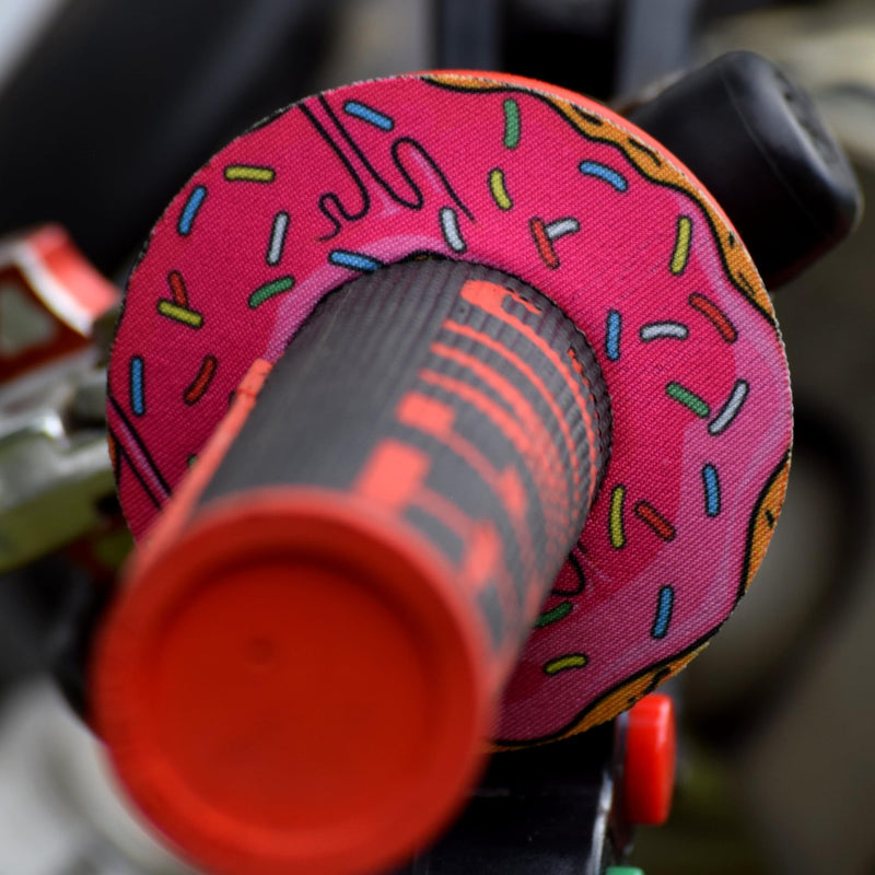 Doughnut Collection - Gripdonuts.com Premium MX BMX Dirt Bike Motorcycle Grip Donuts (13 Variations) Pink