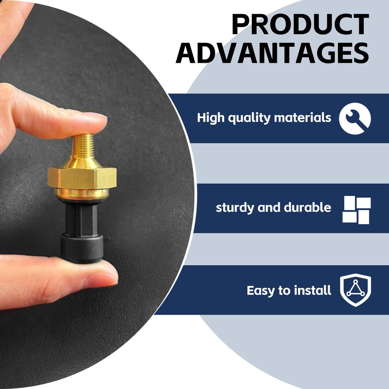 185053C1/1850533/185053C2 DPFE3 Exhaust Back Pressure Sensor EBP, Compatible with 1997-2003 F0rd Powerstroke 6.0L 7.3L V8 Diesel, F7TZ-9J460-AA/SU2380/2134517/4C3Z-9J460-A/1C3Z-9J460-A
