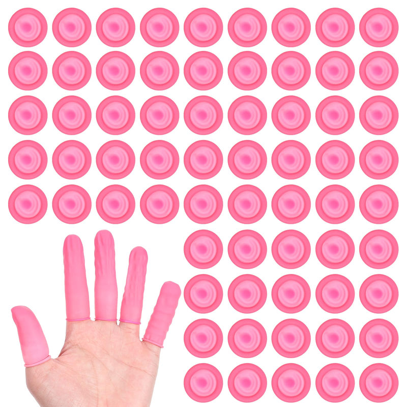 EXCEART 600Pcs Anti Static Rubber Fingertip Cover Protector (Pink) (Pack of 2) 6x2cm (Pack of 2)
