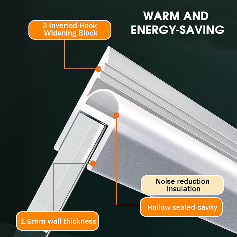 Shower Glass Door Seal, 120 Inch Silicone Soft Shower Door Bottom Seal for 3/8"(10mm) Thick Glass Door, Stopping Water Leaks (Arch) Arch