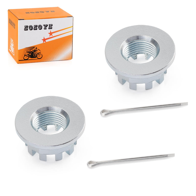 2 Set 18mm Rear Axle Castle Nuts 90305-HA8-000 for Honda ATC200X ATC250 ES SX TRX200 SX D TRX250X TRX250EX Fourtrax 300 TRX300 TRX300FW TRX300EX TRX400EX TRX450R TRX450ER