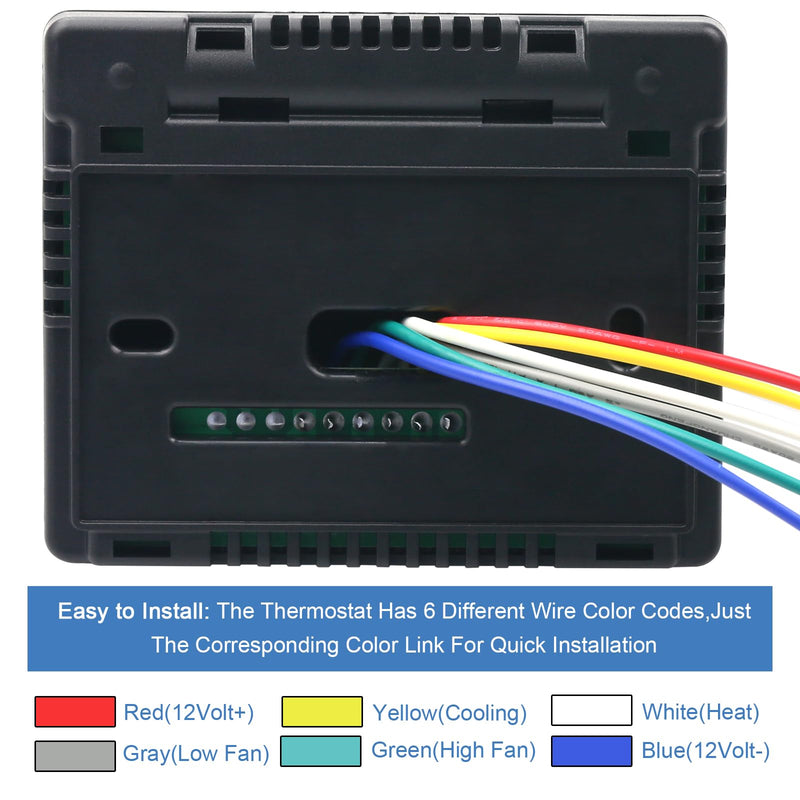 7330F3852 RV Thermostat for Coleman Mach RV Thermostat Heat/Cool 7330F3852 Air Conditioner Parts Single Stage Heating/Cooling Control