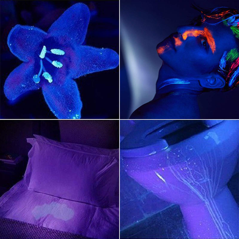 NICRON UV Flashlight, N72-UV 800LM White Light, Freely Switch Between White Light and UV Light Detector for Dog Urine, Wet Stains Bed Bugs,Camping, Outdoor,Maintain (18650/AAA Not Included) Purple