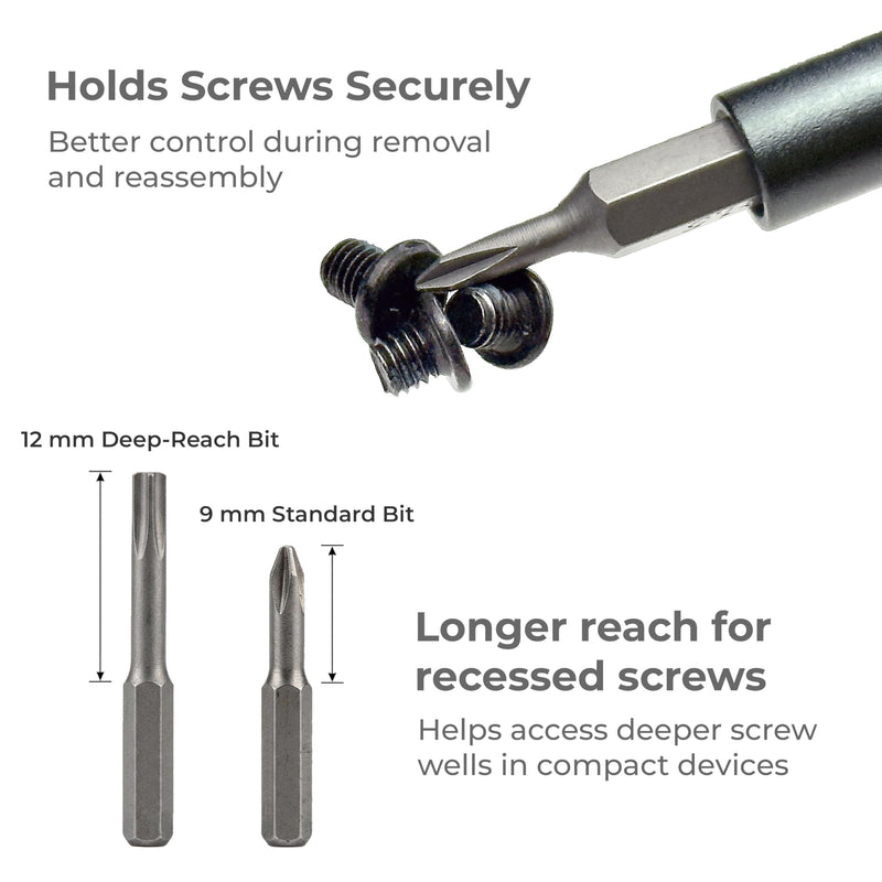 HowFixit PRO 48 Bit Precision Screwdriver Set for iPhone, Smartphone, MacBook, Laptop, Tablet, Camera, Switch, PS5, Xbox, Game Console & Controller Repair
