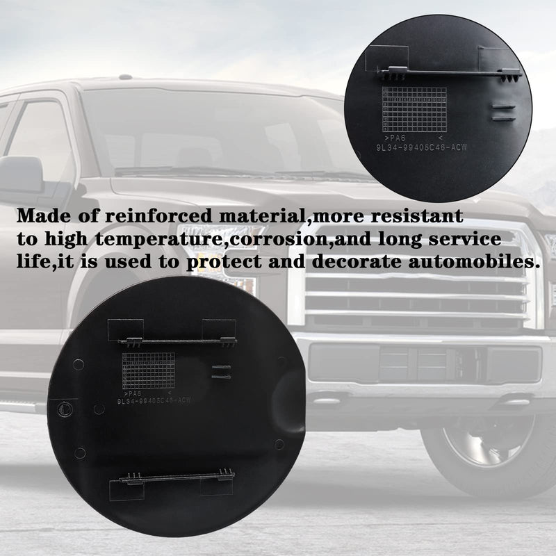 Fuel Door Cover 9L3Z-99405A26-AA for 2009-2015 Ford F-150 Gas Tank Door Replacement, 2010-2014 Lincoln Mark LT Style side Fuel Tank Door Fender Bed-Fuel Lid Door Gas Cap Hatch Black