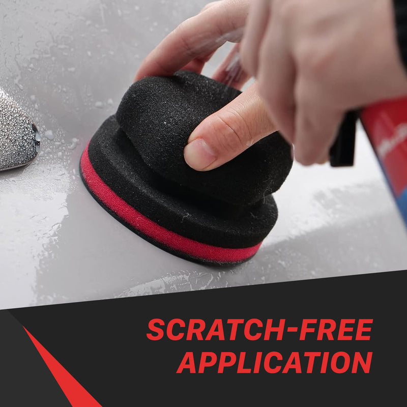 Maxshine Synthetic Clay Applicator | Universal Fit, 3.5" Diameter, Foam Grip | Durable, Reusable, Efficient Surface Contaminant Removal for Smooth Car Paint
