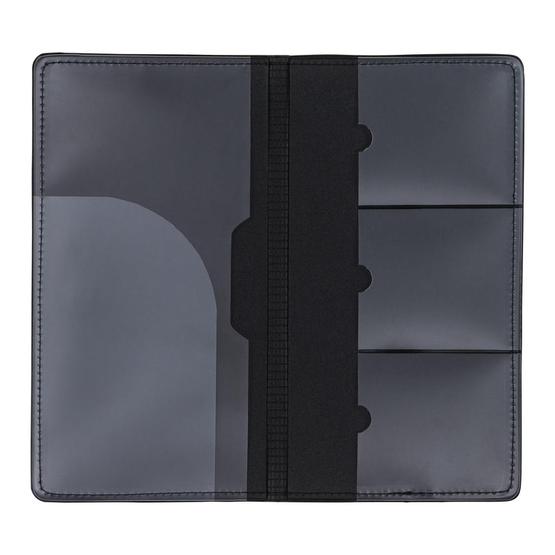 Samsill Car Registration and Insurance Holder, Essential Vehicle Glove Box Organizer, Vehicle Document Holder, Faux Leather, Sleek Black Design, Lottery Ticket Holder 4.9" x 9.5" 1 PACK