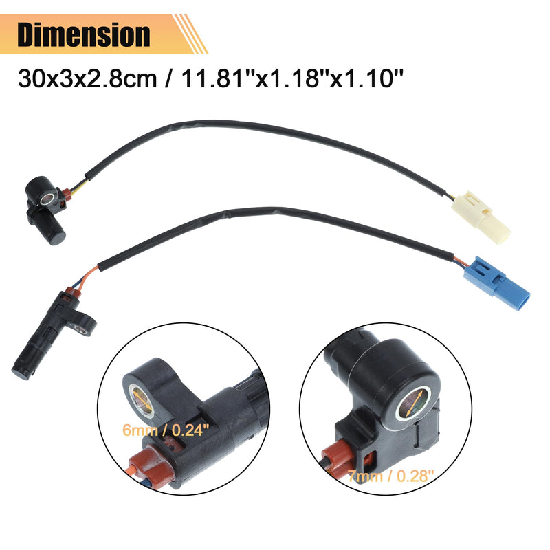 X AUTOHAUX Output Speed Sensor and Input Speed Sensor for Volkswagen Beetle 1.8L 2005 for Volkswagen Beetle 2.0L for Volkswagen Passat 2.5L 09G927321B 09M927321