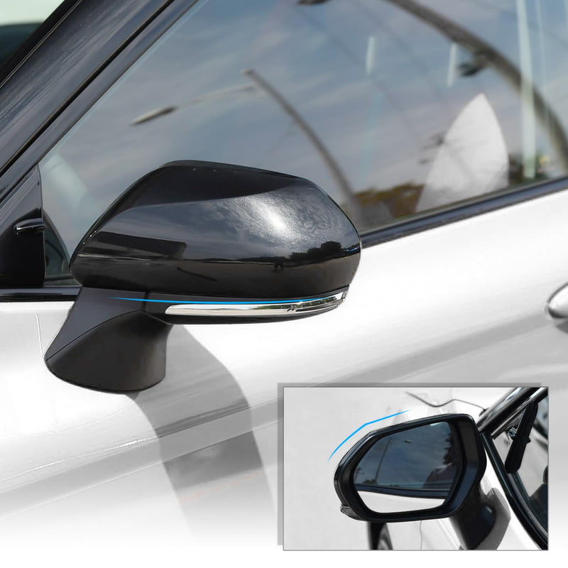 CKE Compatible with Toyota Camry 2026 2025 2024 2023 2022 2021 2020 2019 2018 Accessories Car Exterior Door Side Rearview Mirror Guard Cover Trim Caps -Glossy Black Glossy Black-A