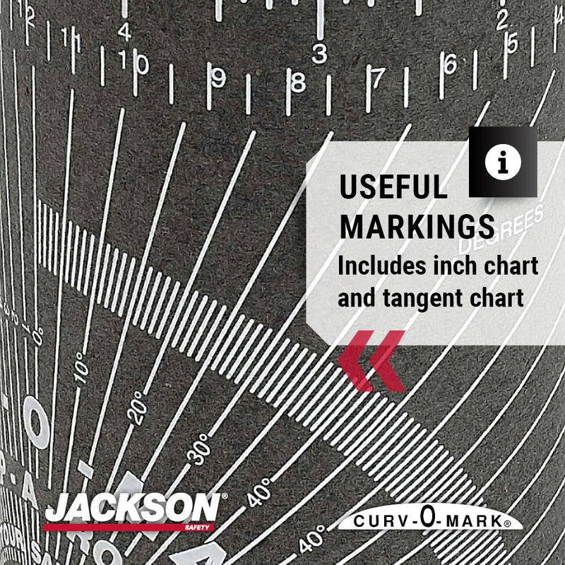 Jackson Safety Pipe Measuring Tool - Wrap-A-Round Tape Pipe Fitting Tool (Multiple Sizes and Heat Ratings) 350⁰ F Heat Rating Large