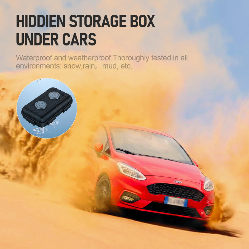 Magnetic Key Box,Magnetic Key Holder Under car,Magnetic Key Cabinets,Key Holder Magnetic,Hide a Key Magnetic Holder,Waterproof Magnetic Key Hider Outdoor Black STANDARD