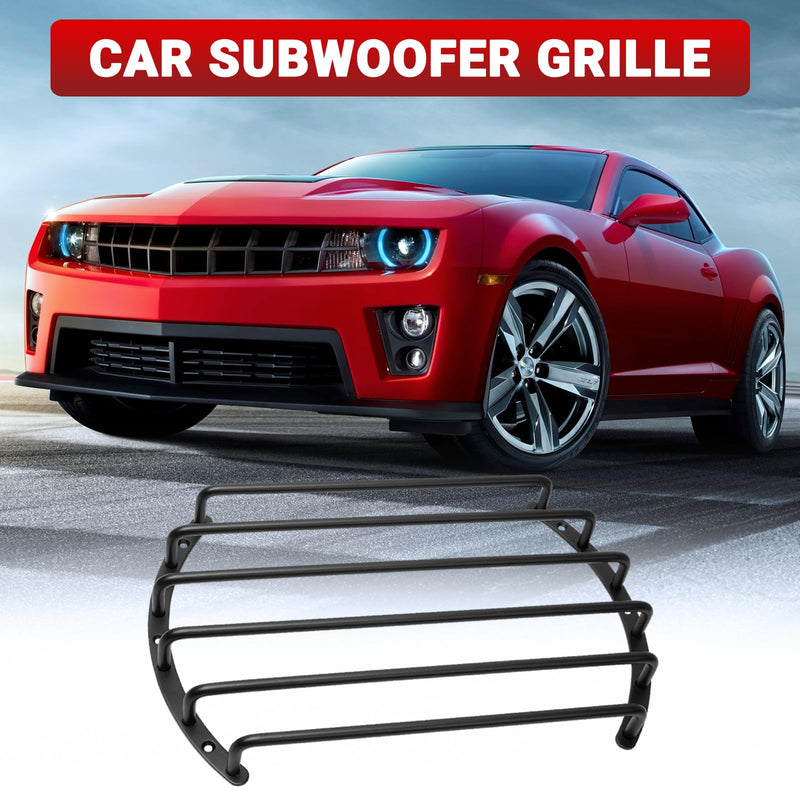 Metal Car Bar Grille Audio 10 Inches Speaker Subwoofer Grill Grille Cover 6 Bars- Pack of 1 10''-6