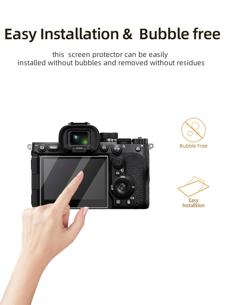 Screen Protector for Alpha 7R VI（ILCE-7RM6/a7R6）, HD Protective Film 4h Hardness Screen Protector,Easy Installation,Anti-Scratch,HD Quality,(3 Pack)