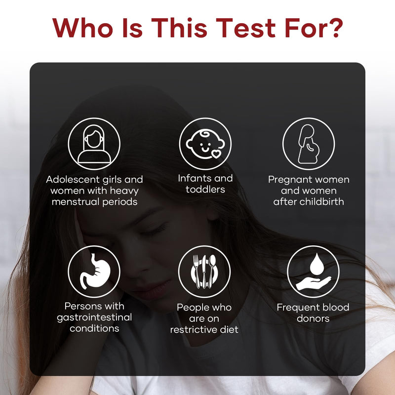 Iron Deficiency Test Kits: 1 Packs Iron Level Test Result in 15 Mins (1)