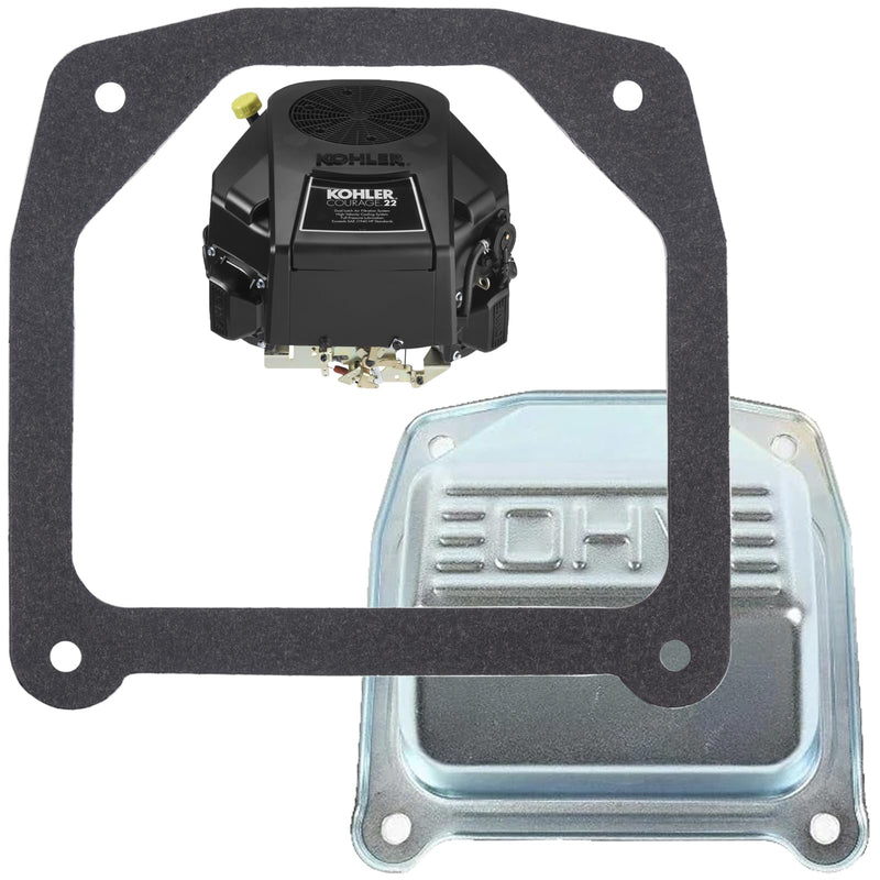 For Kohler 7000 Series Cover Gasket 7000 Model Engines Stamped Steel Covers Valve Cover Gasket SV710 SV715 SV720 KT715 KT725 KT730 KT735 KT740 KT745 ZT710 19 20 21 22 23 24 25 26 Hp 2 Pack BLACK 2 PACK